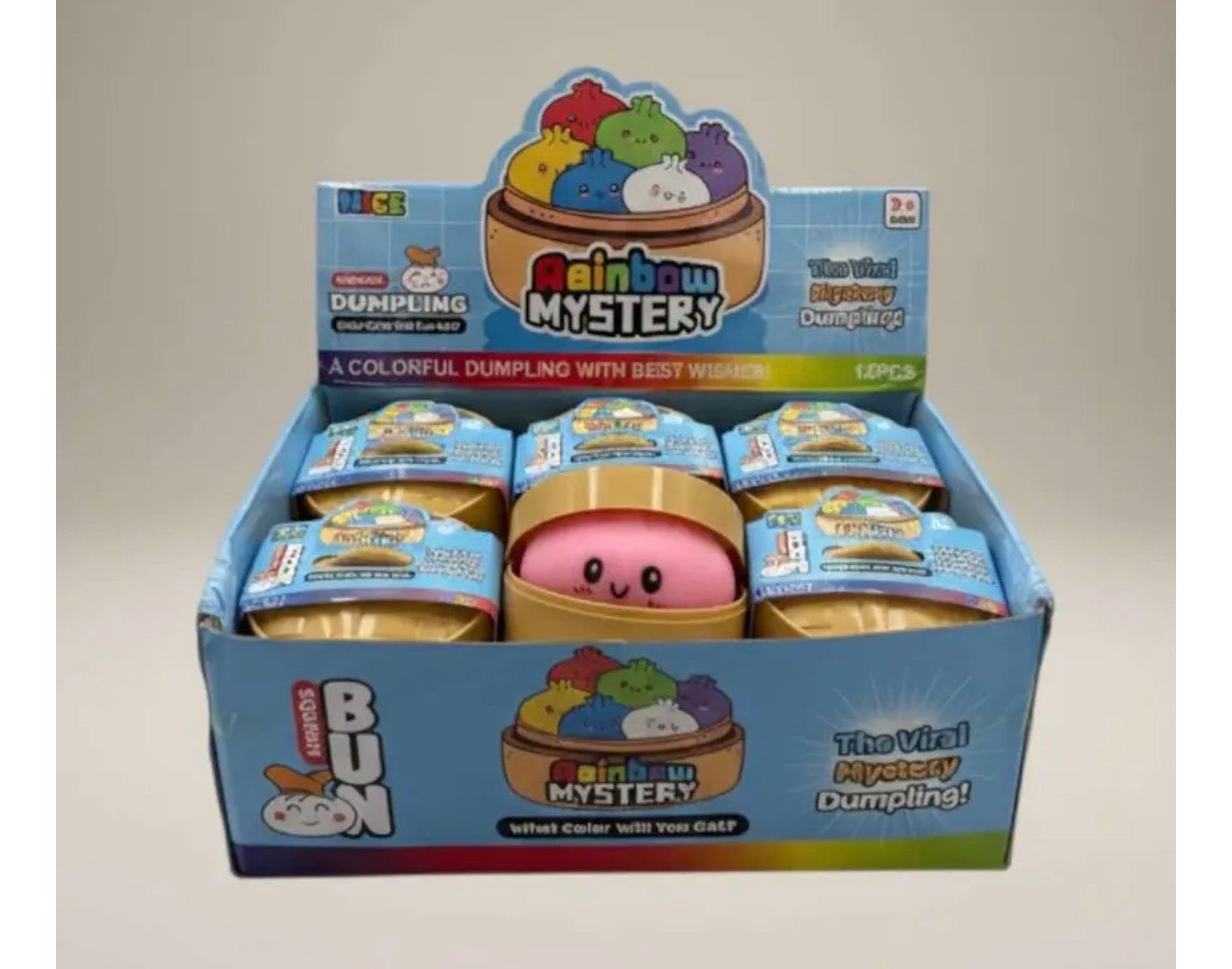 Rainbow Mystery Squishy Steamed Dumplings