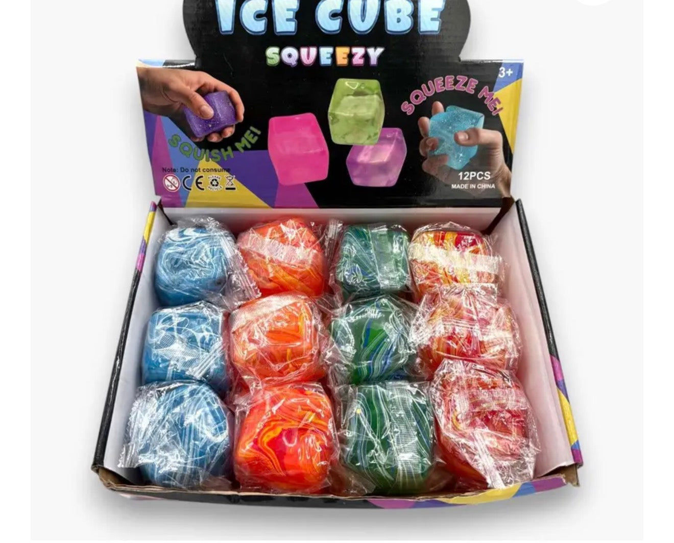 Ice Cube Squeezy Toy Tie-Dye